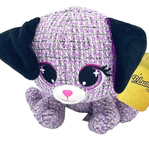 Gund P.Lushes Designer Plush Dog Purple 6" Michele Boucle Stuffed Animal NWT - Picture 1 of 7